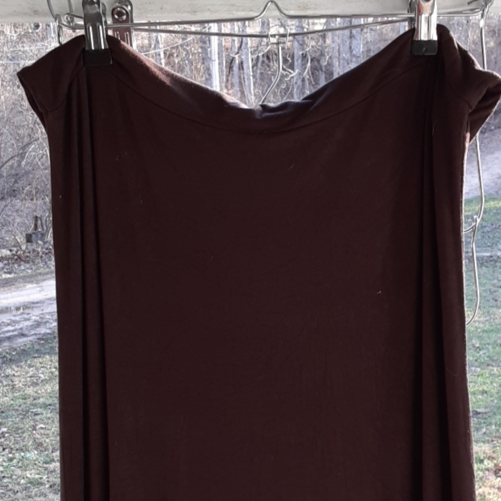 Fold over waist Maxi skirt